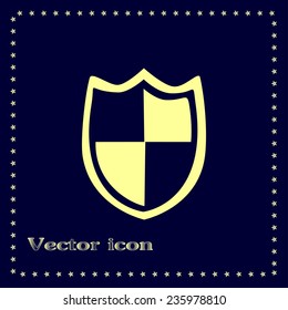  Vector illustration of a shield 