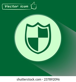  Vector illustration of a shield 