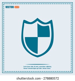  Vector illustration of a shield 