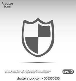  Vector illustration of a shield 