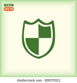  Vector illustration of a shield 