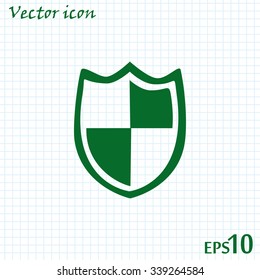  Vector illustration of a shield 