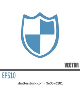  Vector illustration of a shield 