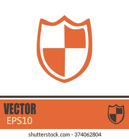  Vector illustration of a shield 