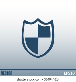  Vector illustration of a shield 