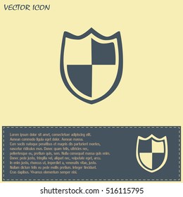  Vector illustration of a shield 