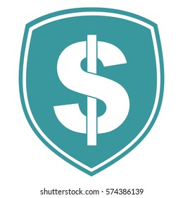 Ilustración vectorial del icono Escudo en azul

