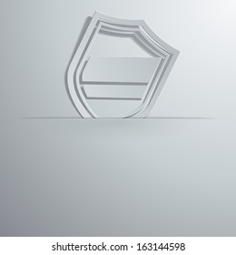 Ilustración vectorial de iconos de escudo