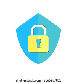 vector illustration of shield safety icon.