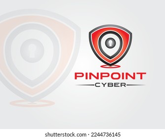 Vektorgrafik eines Schildes mit den Worten Security System. Sicherheits-Service und Sicherheit Anti-Virus-Produkt. Sicherheitslogo-Vorlage