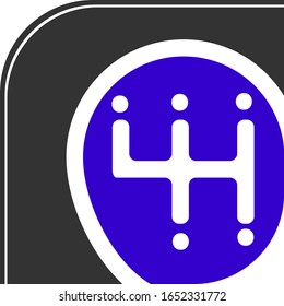 Vektorillustration-Illustration-Schaltknopf-Automobil-Design-Logo