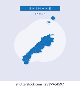 Vector illustration vector of Shimane map japan