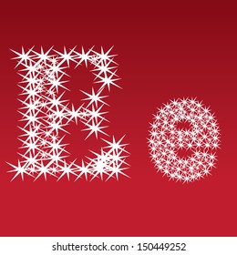 Vector illustration of a shining stars character e