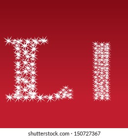 Vector illustration of a shining stars character l