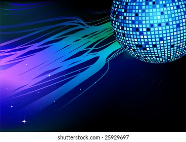 Vector illustration of shiny abstract party design