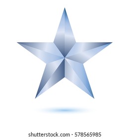 Silver Stars On Blue Background Stock Illustrations, Images & Vectors 