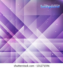Vector illustration with shiny crystal background. Plum crystal