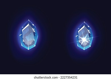 Vektorgrafik-Diamantenvorlage aus glänzendem Kristall auf schwarzem Hintergrund. Schmuckmuster.