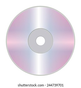 Vector illustration of Shiny disk