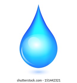 Vector illustration of shiny drop