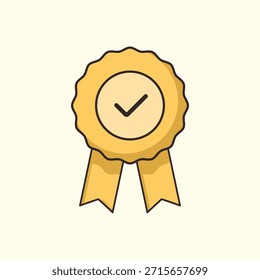 Vector illustration of a shiny golden trophy cup representing the ultimate reward. This design symbolizes business success, championship victory, first-place achievement, and employee recognition. It is an essential asset for gamification projects, contest winners, and corporate award certificates. Isolated on white background.