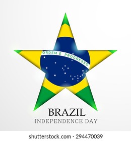 Vector illustration of shiny star for Independence Day.