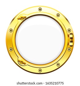 Vector illustration of ship window porthole.