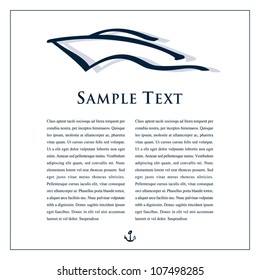 Vector illustration of ship for your design business