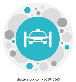 Vector Illustration Of Shipment Symbol On Parking Barrier Icon. Premium Quality Isolated Washing Auto Element In Trendy Flat Style.