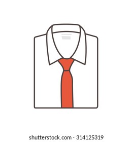 Vector illustration of shirt isolated