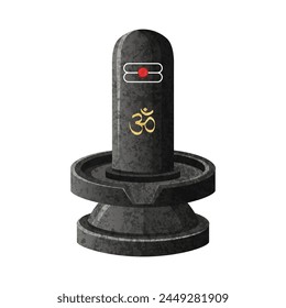 Vector illustration of Shiva Lingam