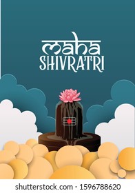 Vector illustration of Shivratri, a Hindu festival with lord shiva