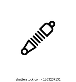 Vector illustration, shock absorber 
 icon. Line design template