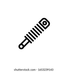Vector illustration, shock absorber 
 icon. Line design template