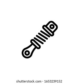 Ilustración del vector, amortiguador 
  para obtener más información. Plantilla de diseño de línea
