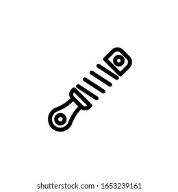 Ilustración del vector, amortiguador 
  para obtener más información. Plantilla de diseño de línea