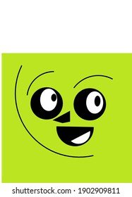 Vector illustration of shocked facial expressions