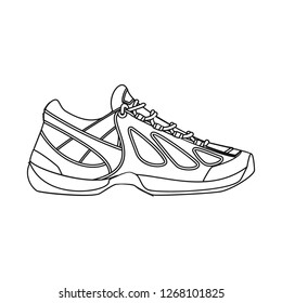 Vector illustration of shoe and footwear icon. Set of shoe and foot stock symbol for web.