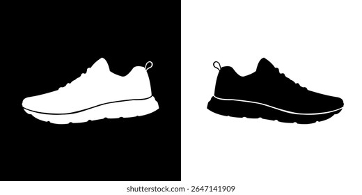 Vector illustration of shoe silhouette