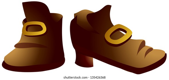 Vector illustration of a shoes
