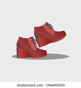 vector illustration of shoes for design, web design, cartoon, comic