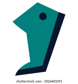Vector illustration of shoes with tiptoe