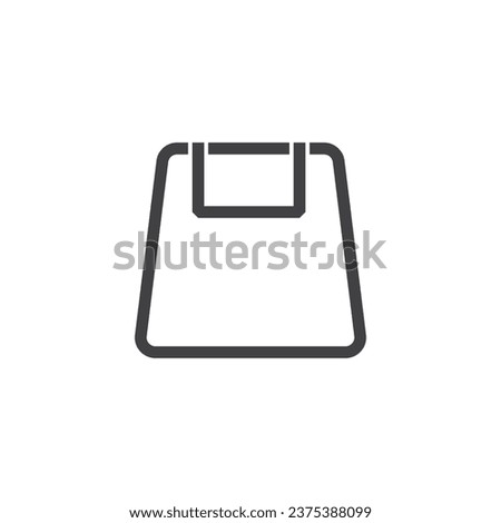 Vector illustration of shooping bag icon