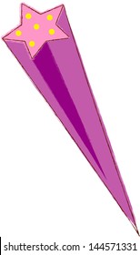 Vector illustration of a shooting star
