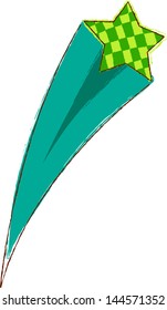 Ilustración vectorial de una estrella de tiro