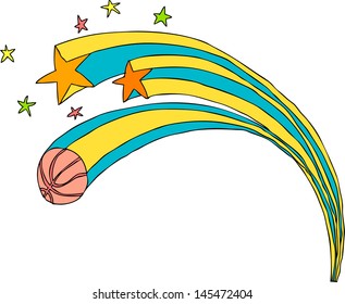 Ilustración vectorial de una estrella de tiro