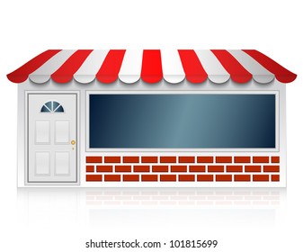 Vector illustration of shop