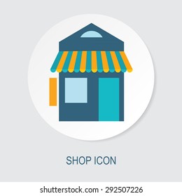 Vector illustration of shop