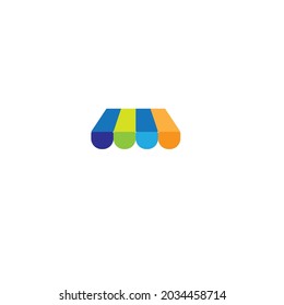 ilustración vectorial del logotipo de tienda o tienda electrónica o de clipart