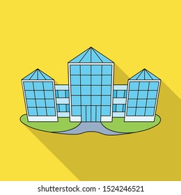 Vector illustration of shop and town logo. Web element of shop and retail vector icon for stock.